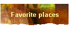 Favorite places